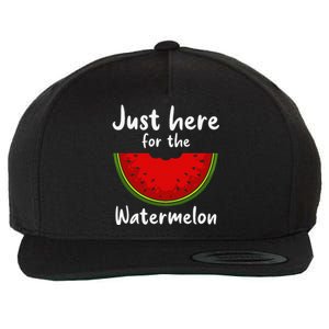 Funny Watermelon Design For Watermelon Wedge Fruit Wool Snapback Cap