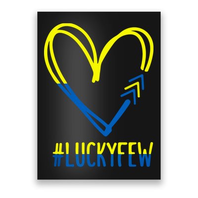 Funny World Down Syndrome Awareness Day 3 Arrows Lucky Few Tattoo Gifts Poster