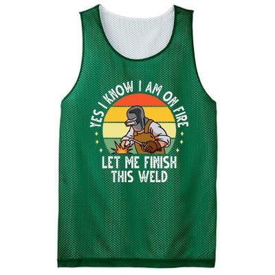 Funny Welding Design Dad Welder Worker Welding Mesh Reversible Basketball Jersey Tank