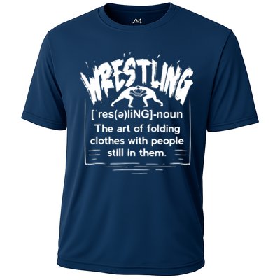 Funny Wrestling Definition Wrestler Cooling Performance Crew T-Shirt