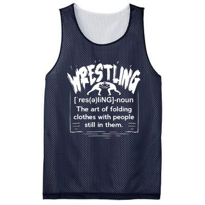 Funny Wrestling Definition Wrestler Mesh Reversible Basketball Jersey Tank