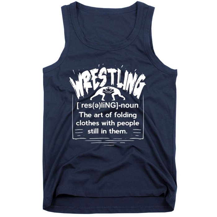 Funny Wrestling Definition Wrestler Tank Top