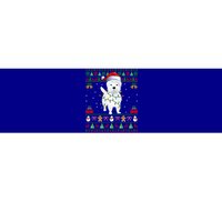 Funny Westie Dog Lover Xmas Santa Ugly Westie Christmas Gift Bumper Sticker