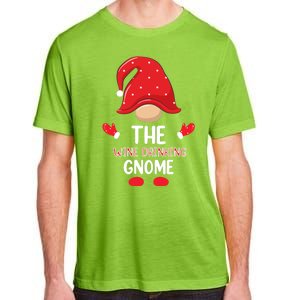 Funny Wine Drinking Gnome Funny Matching Family Christmas Gnome Wine Lover Gift Adult ChromaSoft Performance T-Shirt