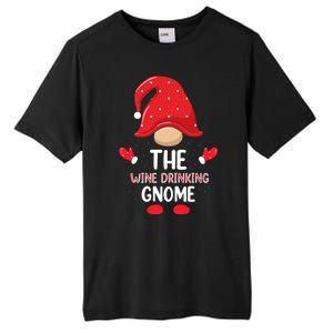 Funny Wine Drinking Gnome Funny Matching Family Christmas Gnome Wine Lover Gift Tall Fusion ChromaSoft Performance T-Shirt