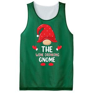 Funny Wine Drinking Gnome Funny Matching Family Christmas Gnome Wine Lover Gift Mesh Reversible Basketball Jersey Tank