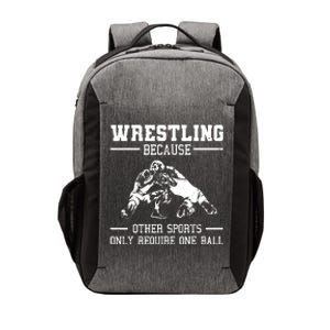 Funny Wrestling Design For Wrestle Athletes Vector Backpack