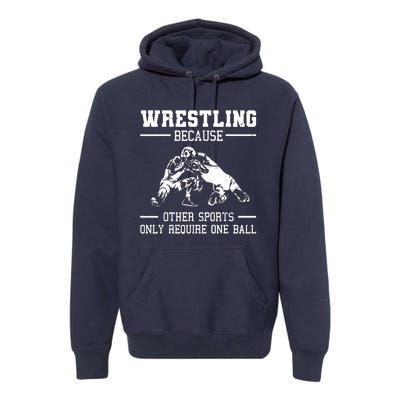 Funny Wrestling Design For Wrestle Athletes Premium Hoodie