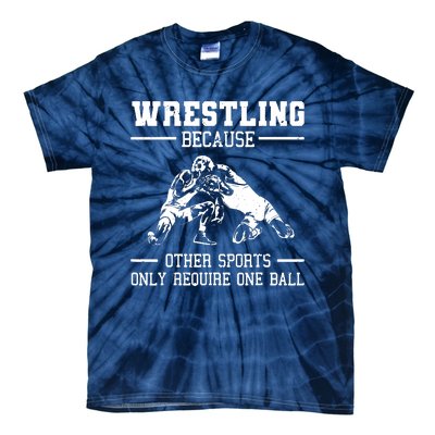 Funny Wrestling Design For Wrestle Athletes Tie-Dye T-Shirt