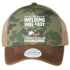 Funny Welding Design Welder Weld Welding Lover Legacy Tie Dye Trucker Hat