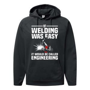 Funny Welding Design Welder Weld Welding Lover Performance Fleece Hoodie