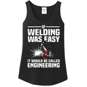 Funny Welding Design Welder Weld Welding Lover Ladies Essential Tank