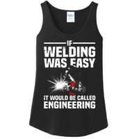 Funny Welding Design Welder Weld Welding Lover Ladies Essential Tank