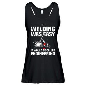 Funny Welding Design Welder Weld Welding Lover Ladies Essential Flowy Tank