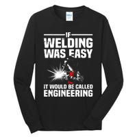 Funny Welding Design Welder Weld Welding Lover Tall Long Sleeve T-Shirt