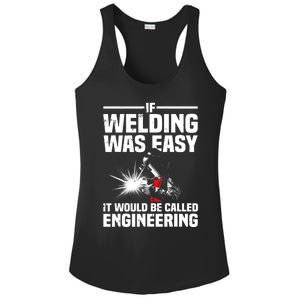 Funny Welding Design Welder Weld Welding Lover Ladies PosiCharge Competitor Racerback Tank