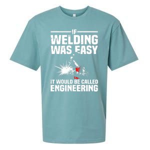 Funny Welding Design Welder Weld Welding Lover Sueded Cloud Jersey T-Shirt