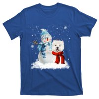 Funny Westie Dog Christmas Snow Christmas Pajama Gift T-Shirt