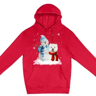 Funny Westie Dog Christmas Snow Christmas Pajama Gift Premium Pullover Hoodie