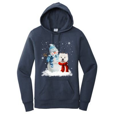 Funny Westie Dog Christmas Snow Christmas Pajama Gift Women's Pullover Hoodie