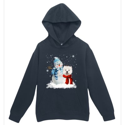 Funny Westie Dog Christmas Snow Christmas Pajama Gift Urban Pullover Hoodie