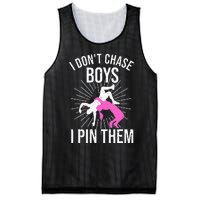 Funny Wrestling Designs For Women Wrestle Athlete Fans Mesh Reversible Basketball Jersey Tank