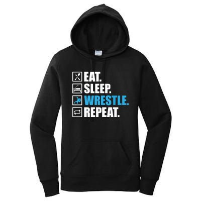 Funny Wrestling Designs For Wrestle Athlete Fans Women's Pullover Hoodie