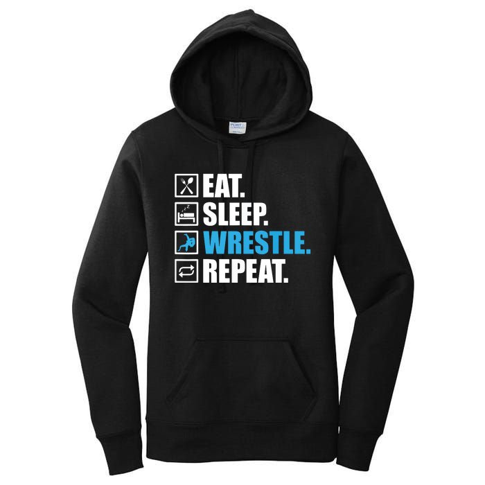 Funny Wrestling Designs For Wrestle Athlete Fans Women's Pullover Hoodie