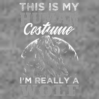 Funny Wolf Design Human Costume IM A Wolf Toddler Sweatshirt