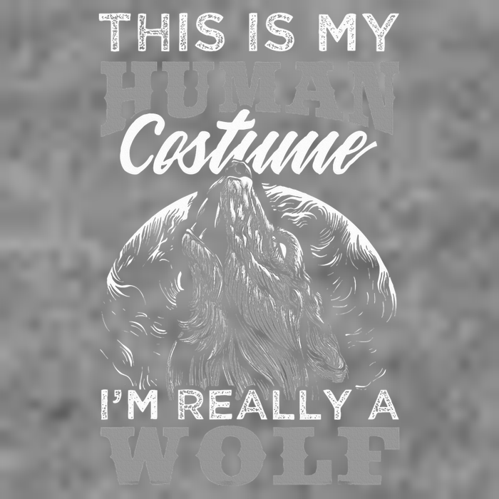 Funny Wolf Design Human Costume IM A Wolf Toddler Sweatshirt