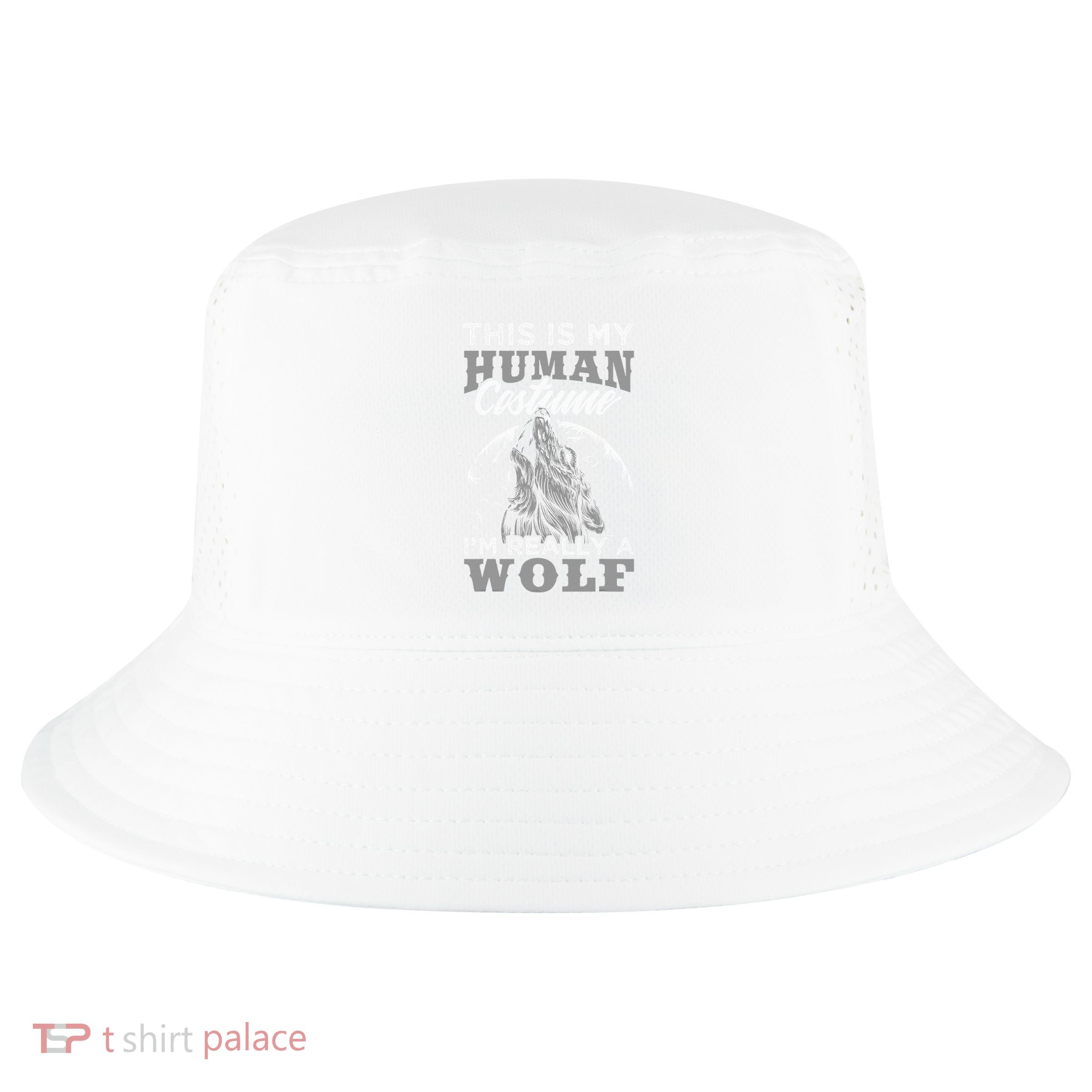 Funny Wolf Design Human Costume IM A Wolf Cool Comfort Performance Bucket Hat