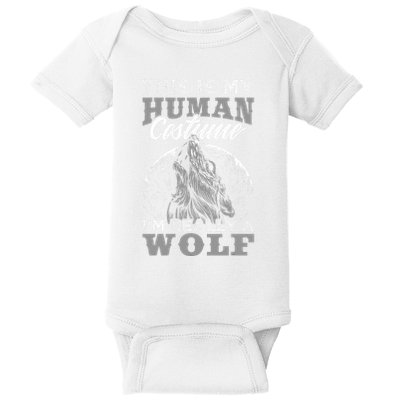 Funny Wolf Design Human Costume IM A Wolf Baby Bodysuit