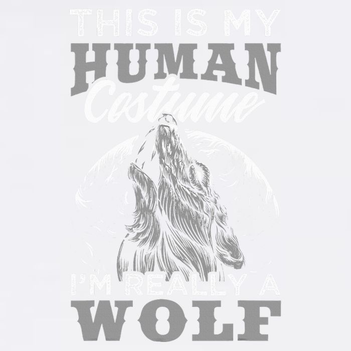 Funny Wolf Design Human Costume IM A Wolf Baby Bodysuit
