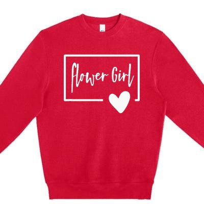 Flower Wedding Day Little Heart Premium Crewneck Sweatshirt