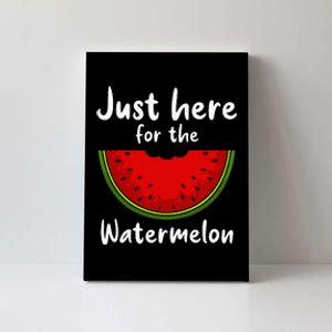 Funny Watermelon Design For Men Women Watermelon Wedge Fruit Canvas