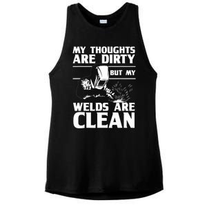 Funny Welding Designs For Dad Metal Workers Blacksmith Ladies PosiCharge Tri-Blend Wicking Tank