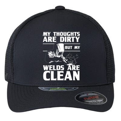 Funny Welding Designs For Dad Metal Workers Blacksmith Flexfit Unipanel Trucker Cap