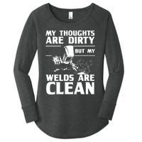 Funny Welding Designs For Dad Metal Workers Blacksmith Women's Perfect Tri Tunic Long Sleeve Shirt