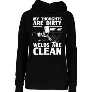 Funny Welding Designs For Dad Metal Workers Blacksmith Womens Funnel Neck Pullover Hood