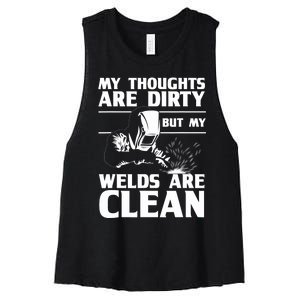 Funny Welding Designs For Dad Metal Workers Blacksmith Women's Racerback Cropped Tank