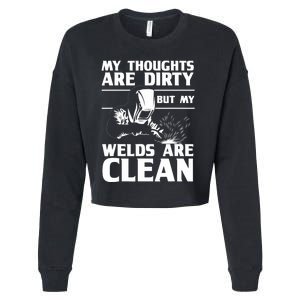 Funny Welding Designs For Dad Metal Workers Blacksmith Cropped Pullover Crew