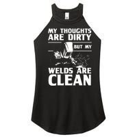 Funny Welding Designs For Dad Metal Workers Blacksmith Women's Perfect Tri Rocker Tank