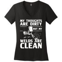 Funny Welding Designs For Dad Metal Workers Blacksmith Women's V-Neck T-Shirt