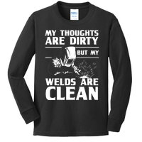 Funny Welding Designs For Dad Metal Workers Blacksmith Kids Long Sleeve Shirt