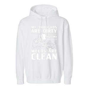 Funny Welding Designs For Dad Metal Workers Blacksmith Garment-Dyed Fleece Hoodie