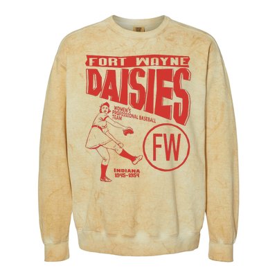 Fort Wayne Daisies Women Professional Baseball Team 1945 Colorblast Crewneck Sweatshirt