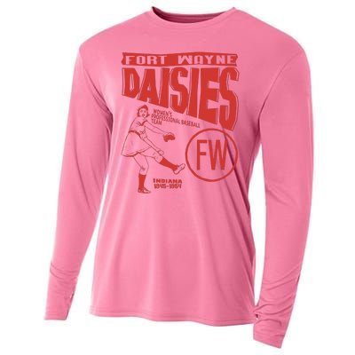 Fort Wayne Daisies Women Professional Baseball Team 1945 Cooling Performance Long Sleeve Crew