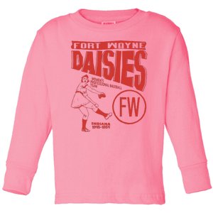 Fort Wayne Daisies Women Professional Baseball Team 1945 Toddler Long Sleeve Shirt