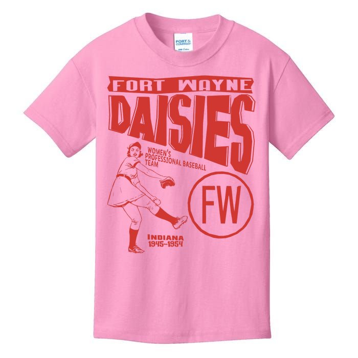 Fort Wayne Daisies Women Professional Baseball Team 1945 Kids T-Shirt