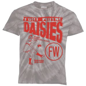 Fort Wayne Daisies Women Professional Baseball Team 1945 Kids Tie-Dye T-Shirt